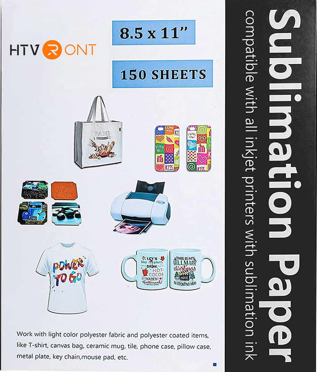 HTVRONT 8.5 x 11 Inch Sublimation Paper, 150 Sheets photo 8