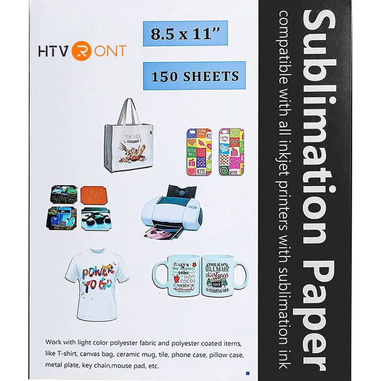 HTVRONT Sublimation Paper - 300 Sheets (8.5x11 & 8.5x14) For Heat Transfer Printing