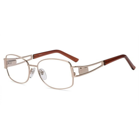 Contour Womens Prescription Glasses, FM12002 Shiny Gold