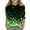 #0192-Multicolor, variant on Cowsor Boys Girls St Patrick s Day Printed 3/4 Sleeve Crewneck Top Casual Holiday Base Layer Tee for 3-9 Years Old