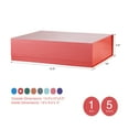 thumbnail image 3 of PACKHOME Large Gift Box for Mother's Day 13.5x10x3.5 Inches, Red Magnetic Gift Box for Gift Packaging, 3 of 7