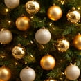 thumbnail image 4 of Nearly Natural Gold Plastic Holiday Christmas 3" Shatterproof Ornament Set, 20 Count, 4 of 4