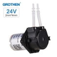 thumbnail image 1 of GROTHEN DC 24V Dosing Pump Peristaltic Pump Mini Water Liquid Pump Peristaltic Tube Head Self-Priming Function for Aquarium Lab Chemical Analysis Dosing Additives, Flat Panel Style, 1 of 7