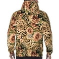 thumbnail image 3 of Bingfone Animal Leopard Men's Drawstring Hoodie Long Sleeve Pocket Sweatshirts-Large, 3 of 6