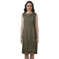 thumbnail image 1 of Moomaya Rayon Printed Dress Zipper Back Slit Shift Dress WoMen's Summer Clothing, 1 of 4