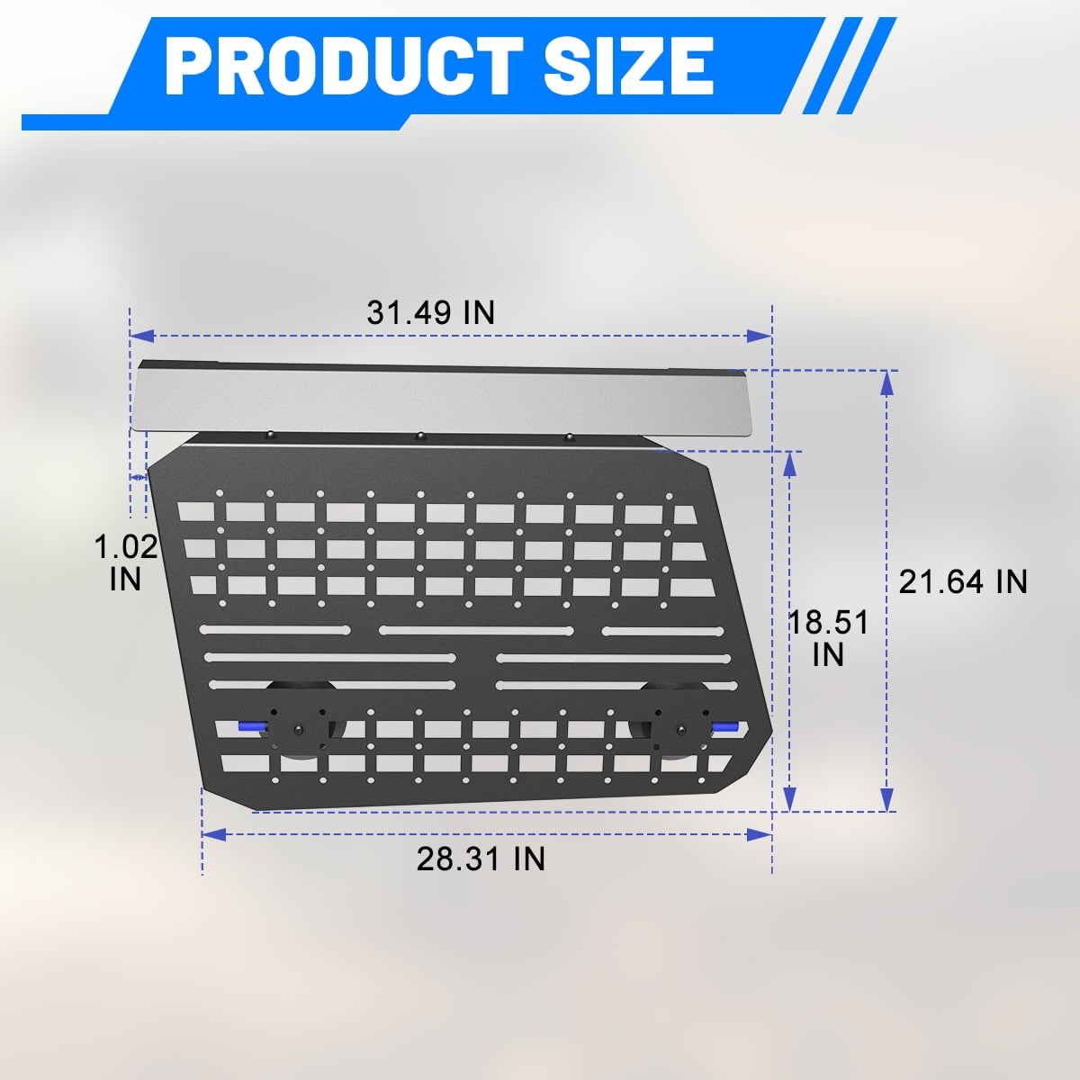 Side Molle Panels Fit for 2024 2025 2026 Toyota Land Cruiser Prado LC250,Driver Side