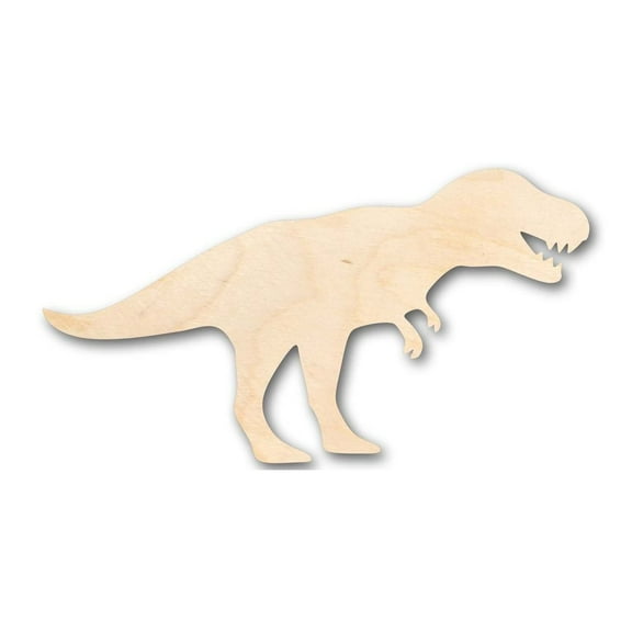 Unfinished Wood T-Rex Shape - Jurassic Park - Dinosaur - Craft - up to 46" DIY 10" / 1/4"