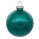 thumbnail image 1 of Adorno Navideño Bola Transparente Vickerman con Brillo Verde Azulado 6 cm, 1 of 1