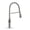 Brushed Nickel, variant on Strictly Sinks Pull Down Sprayer Kitchen Faucet Contemporary Design Single Handle High Arc Spring