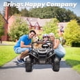thumbnail image 5 of Joyracer 4WD 24V Ride on Toys Car w/ 2 XL Seater Remote Control, Electric UTV w/ 4*200W Motor, Power Car Wheels, LED Lights, Spring Suspension, 3 Speeds, Bluetooth Music, Black, 5 of 9