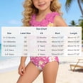 thumbnail image 3 of Twczz Toddler Girls One-Piece Swimsuits- Backless Cute 3D Flowers Full Coverage Kids Bathing Suit Pink Size 12 months, 3 of 8