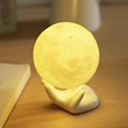 thumbnail image 3 of Discount 3D Print PLA Simulation Lune Lumière Romantique Cadeau USB Charge Chambre Lampe, 3 of 8