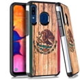 thumbnail image 1 of DALUX Hybrid Slim Phone Case Compatible with Galaxy A50 (2019) - Mexico Flag Fence Print, 1 of 2