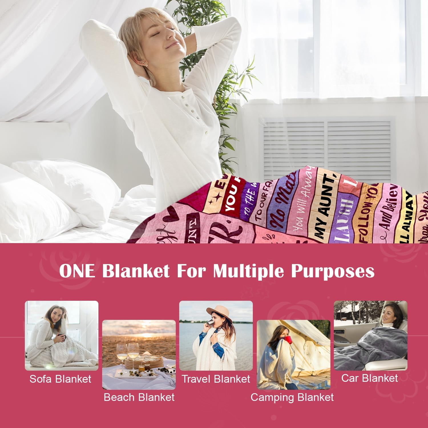 Aunt Gifts, Gifts for Aunt from Niece Nephew, Best Aunt Ever Gifts, Great Aunt Gifts, Best Aunt Ever Gifts, Auntie Gift Ideas, Christmas Mothers Day Birthday Gifts for Aunt, Aunt Blanket