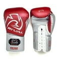 thumbnail image 2 of RIVAL Boxing RS100 Pro Lace-Up Sparring Gloves - 18 oz. - Red/Silver, 2 of 6