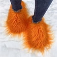 thumbnail image 3 of Factory Price New Designer Real Tan Sheep Fur Women Slides Slippers For Season With Customized Color, 3 of 7