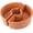 Terracotta Color, variant on 1 Set Patio Umbrella Planter Rustic 2 Pcs Half Round Planter 12" Cement Planters Half Circle Flower Pot for Patio Table Garden Home Plant Outdoor