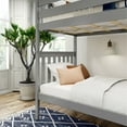 thumbnail image 2 of Plank+Beam Solid Wood Twin over Twin Bunk Bed with Ladder for Adults, No Box Spring Needed, 2 of 9