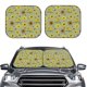 thumbnail image 2 of Balery Sage Green With Sunflowers Parasol para parabrisas de coche de 2 piezas | Parasol plegable para parabrisas delantero de coche para la mayoría de sedanes-Large, 2 of 6
