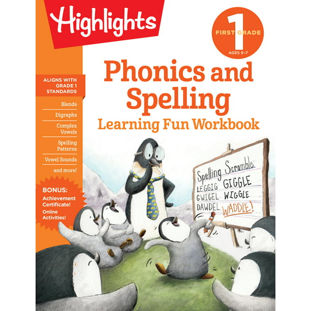Highlights Learning Fun Workbooks First Grade Phonics And Spelling