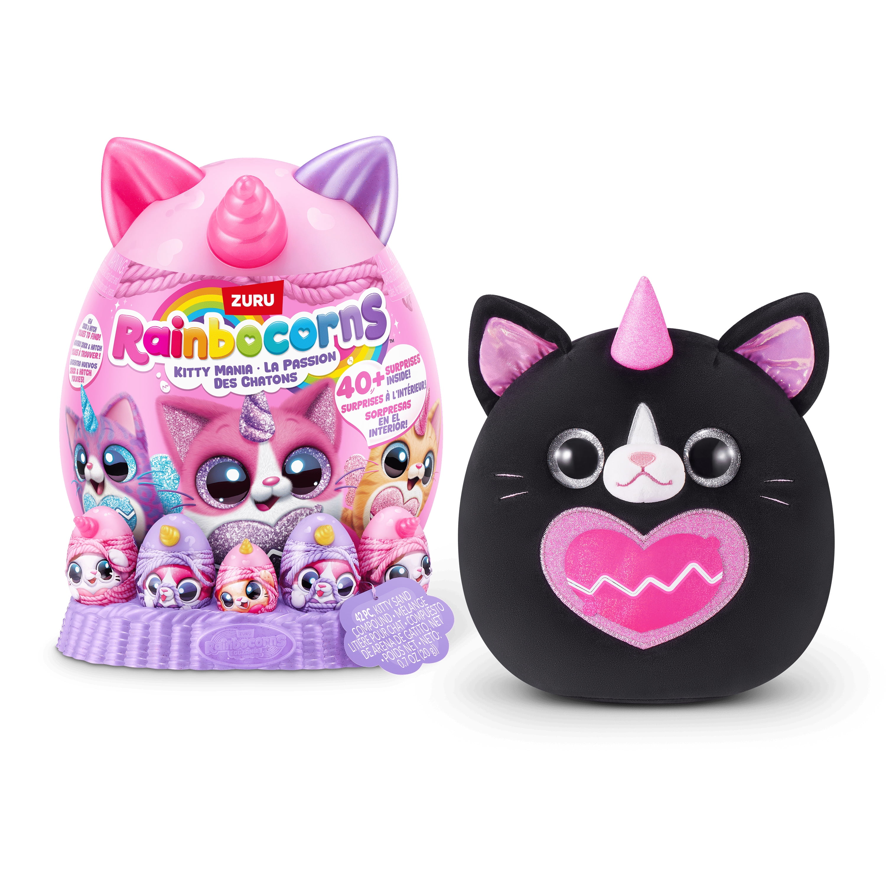 Rainbocorns Kitty Mania by ZURU, Plush Toy for Girls