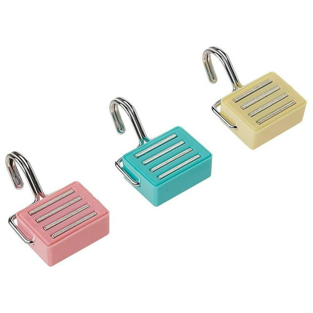 3 Pcs Abs Material Colorful Magnetic Hooks Purpose Super Strong Powerful Magnetic Hooks For Household Gadget Hooks