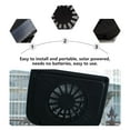 thumbnail image 3 of ELAYARD 2pcs Black Plastic Solar Car Exhaust Fan for Temperature Reduction, 3 of 7