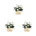 thumbnail image 2 of Kearding Simulación de bonsái, macetas artificiales, flores falsas, plástico, cerámica, decoración decorativa, alivio de la presión, Type1 NO1, 2 of 6