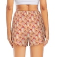 thumbnail image 4 of Uemuo Mushroom Pattern Women's Athletic Shorts High Waisted Running Shorts with Liner Pockets Gym Elastic Workout Shorts-Medium, 4 of 9