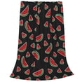 thumbnail image 2 of Honeii Watermelon Print Fleece Blanket - Throw Blanket for Bed, Sofa, Couch, Camping, and Travel , Microplush Ultra Soft Warm Blanket-50"x40", 2 of 7