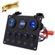 thumbnail image 3 of Panel De Interruptor De Luz Redondo, Puerto Usb Doble, Cargador De Coche, Voltímetro, Panel De Control Combinado, Interruptor, Cargador De Coche Y Barco Noticed EL010764-00, 3 of 5