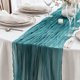 thumbnail image 5 of Uxcell 14 Feet Cheesecloth Table Runner Long Bohemia Gauze Cheese Cloth Teal Blue, 5 of 7