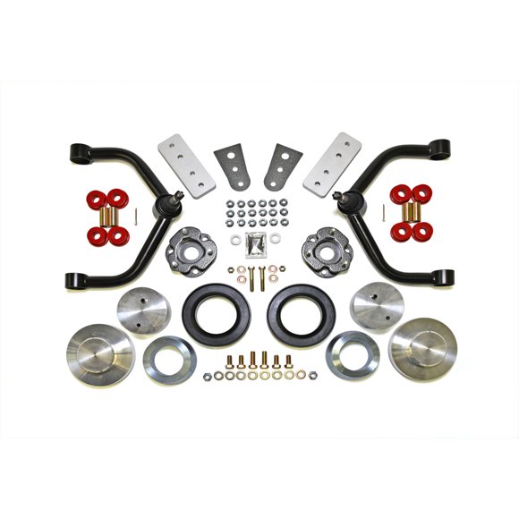 TrailFX Lift Kit Suspension D40SL1 TFX Mild Lift Kits; 4 Inch Front Lift; 2 Inch Rear Lift; Black Components