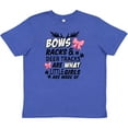 thumbnail image 3 of Inktastic Hunting Season Bows Racks & Deer Tracks Youth T-Shirt, 3 of 5