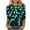 Style 04, variant on Women's Summer T-Shirts New Floral Print Shirts Round Neck Casual 3/4 Length Sleeve Pullover Tops