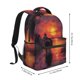 thumbnail image 2 of Easygdp Sunset River Western Cowboy Mochila Ergonómica Versátil para Laptop - Múltiples Bolsillos, Correas Ajustables, Unisex para Escuela, Viajes y Actividades al Aire Libre-One Size, 2 of 5
