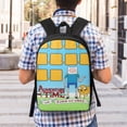 thumbnail image 5 of Adventure Time Backpack, Large Capacity Computer Backpack, Extra Large Laptop Backpack For College Work, Lightweight Daypack Bookbag, 16.9x12.6x5.5 Inch, 5 of 8
