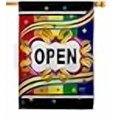 thumbnail image 2 of Breeze Decor 20005 Merchant Open 2-Sided Vertical Impression House Flag - 28 x 40 in., 2 of 4