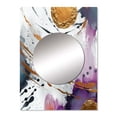 thumbnail image 2 of Designart "Fusion of Bold Circles and Marble V" Abstract Marble Mirror Wall Decor - Modern Gold Abstract Large Mirror For Wall Art Decor - 32" x 24" Inch, 2 of 5