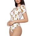 thumbnail image 2 of Easygdp Tigers go in for Sports Women's One-Piece Swimsuit Slim Fit Crew Neck Bodysuit Athletic Swimwear with Concealed Buckle - XX-Large, 2 of 9