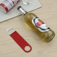 thumbnail image 2 of Abridor de botellas de cerveza plano de acero inoxidable recubierto de goma, juego de 6 llaves de barra, 2 of 5