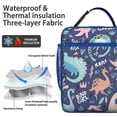 thumbnail image 2 of Dinosaur Lover Insulated Lunch Box Men Reusable Lunch Bag Water-Resistant Portable Lunch Bag School Hiking, 2 of 6