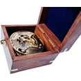 thumbnail image 6 of Nagina International Wooden Chest with Decorative Anchor Inlaid | Nautical 3" Sundial with Wood Box | Pirate's Maritime Decor, 6 of 6