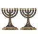 thumbnail image 1 of KAIYANG 2 candelabros de siete agujeros con adornos religiosos retro para escritorio, 1 of 3
