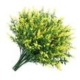 thumbnail image 4 of Lavanda artificial 5 ramas de plástico falso ramo de flores de simulación de boda, amarillo 8 piezas Speravity HA8797-02B, 4 of 6