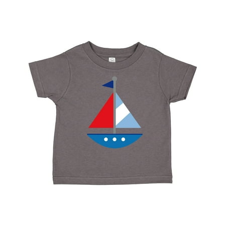 

Inktastic Personalized Sailboat Gift Toddler Boy or Toddler Girl T-Shirt