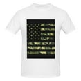 thumbnail image 4 of Bingfone American Flag Camo Men'S Loose Fit Short-Sleeve Pocket T-Shirt, 4 of 7