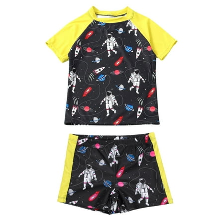 

MIASHUI Kids Cartoon Short Sleeve Swimwear Swimsuit Summer Outfits Set 2-Piece