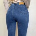 thumbnail image 1 of Pantalones vaqueros elásticos ajustados para mujer, pantalones pitillo de cintura alta, estilo europeo y americano, 2023, 1 of 5