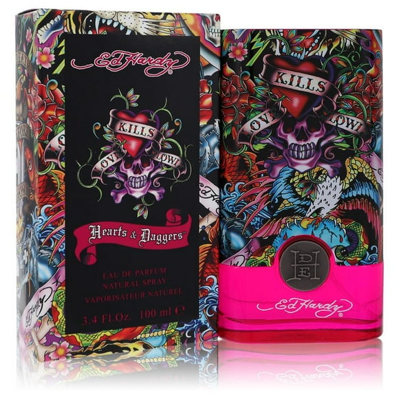 Ed Hardy Hearts & Daggers par Christian Audigier Eau de Parfum Vaporisateur 3,4 oz